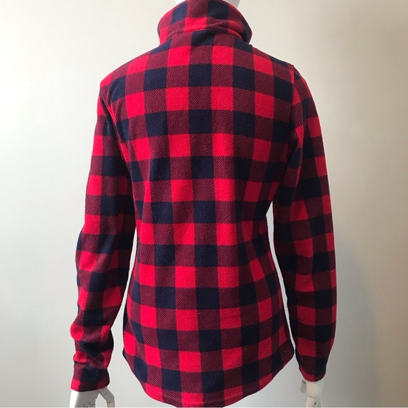 Avalanche Fleece 1/4 Zip Pullover Plaid Sweatshirt Layer - Picture 9 of 13